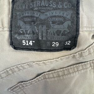 Levi's 514 Beige khaki Jeans 29x32 Trousers